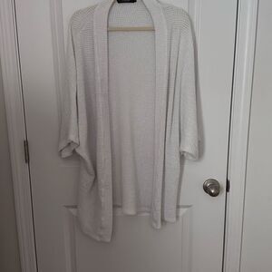 White Oversized Cardigan